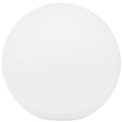 Outdoor LED ball, white, H28cm, D30cm