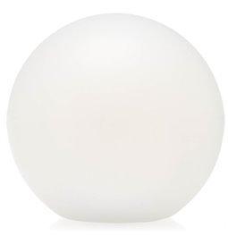 Outdoor LED ball, white, H28cm, D30cm