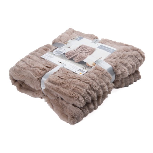 Plaid Opulence, taupe, 120x150cm