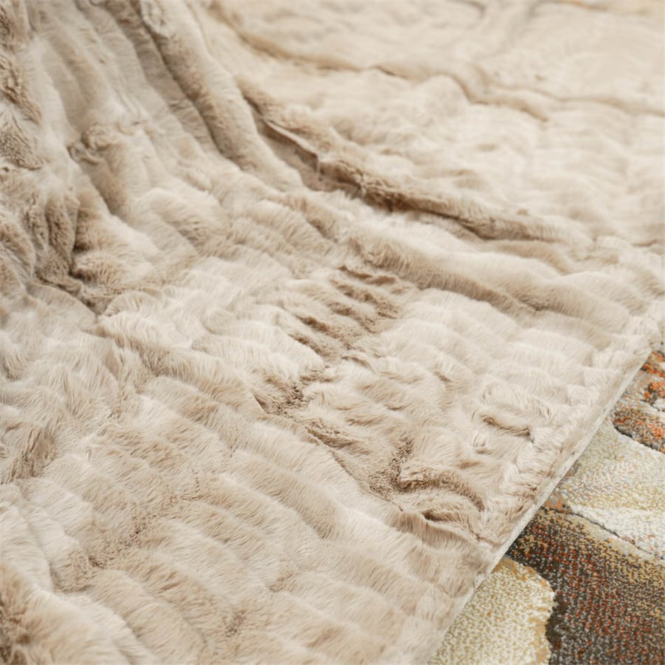 Plaid Opulence, taupe, 120x150cm