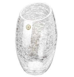Vase Crack bump, glass, H23cm, D13cm