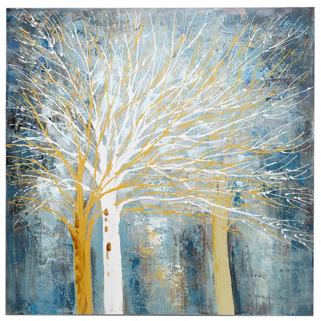 Canva picture Winter Forest, 99x99.5x3.5cm