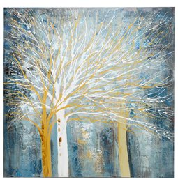 Canva picture Winter Forest, 99x99.5x3.5cm