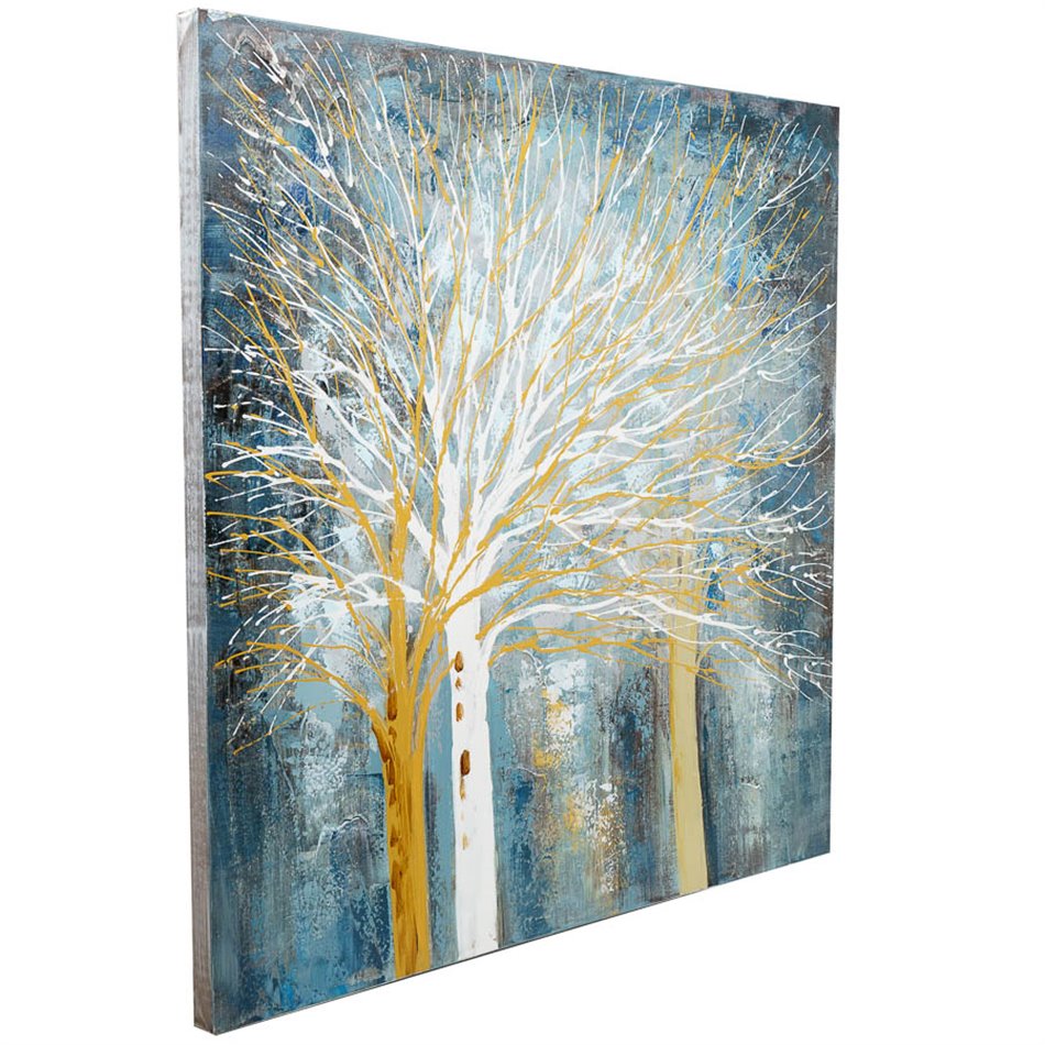 Canva picture Winter Forest, 99x99.5x3.5cm