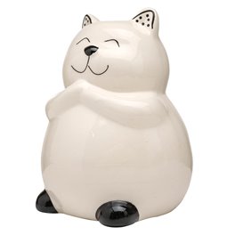 Saving bank Cat King, ceramic, H13.5x11x10cm