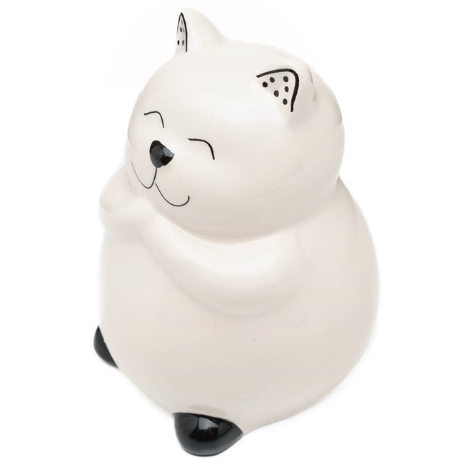 Saving bank Cat King, ceramic, H13.5x11x10cm