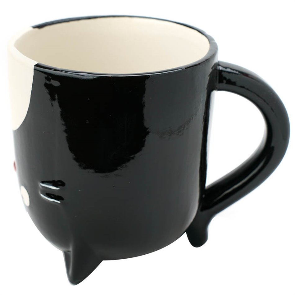 Mug Upside Down Cat, 11.5x10x14cm, 500ml