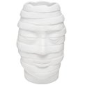 Decorative vase Head , white, 17x17x26cm