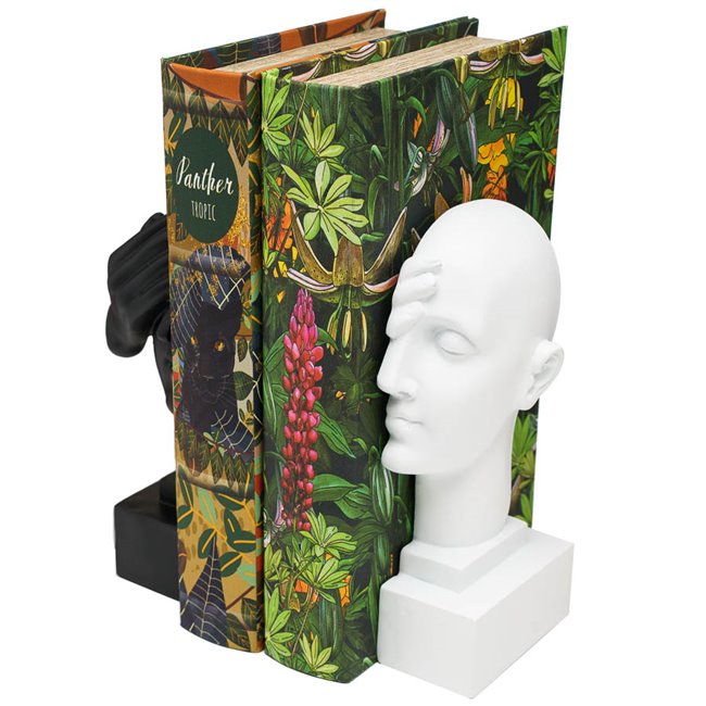 Bookend Head set of 2, 11x11x20.5cm