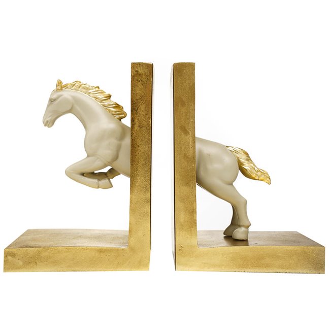 Bookend Horse set of 2, 28x10x19.5cm