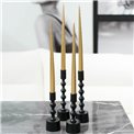 Candles gold, set of 4 pcs, H32cm, D2.2cm