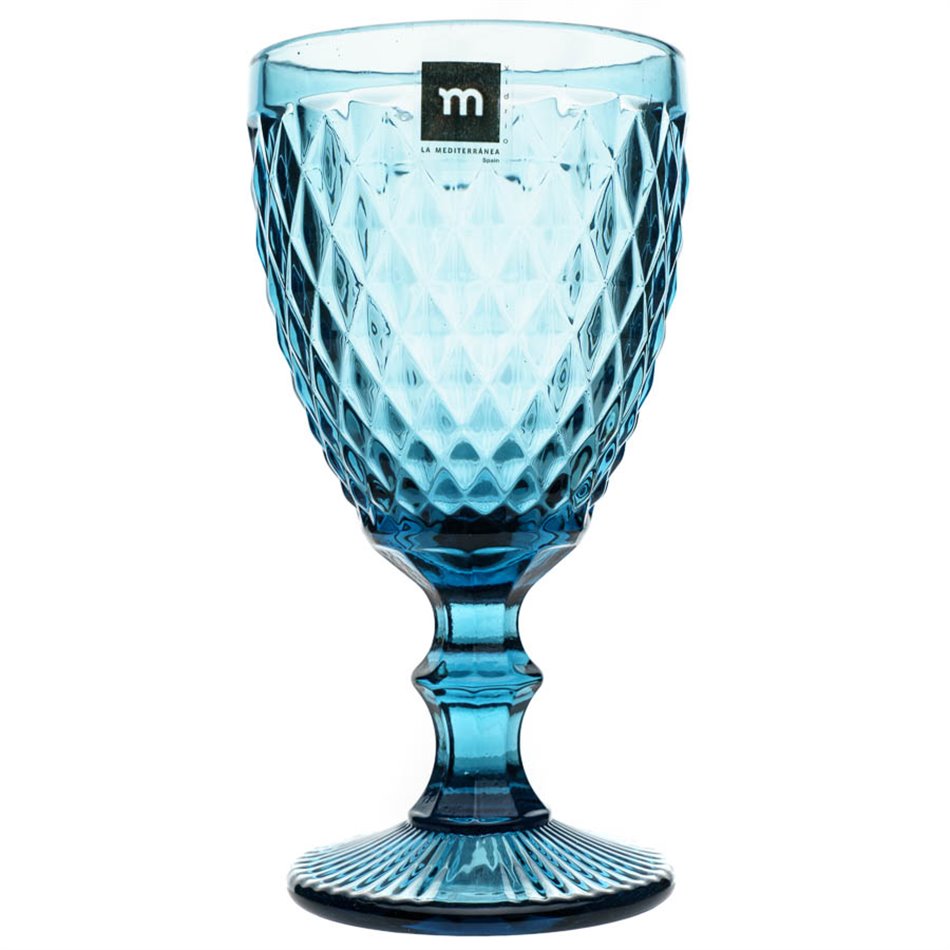 Wine glass Sidari, blue, 350ml