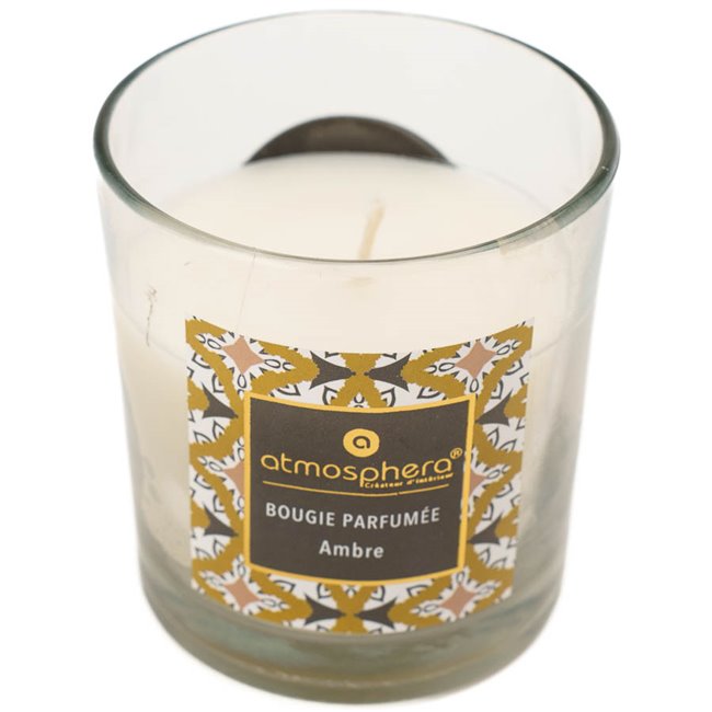 Scented candle Neda, amber scent, 110g, H8cm, D7cm