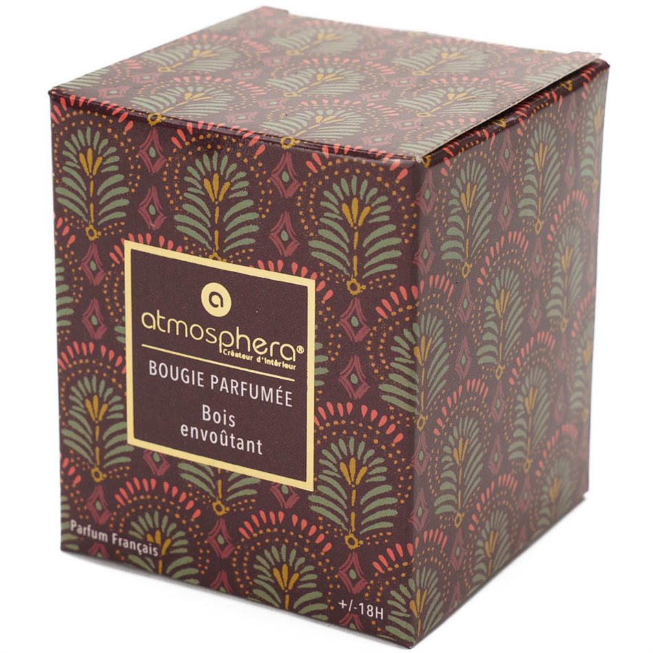 Scented candle Neda, wood scent, 110g, H8cm, D7cm