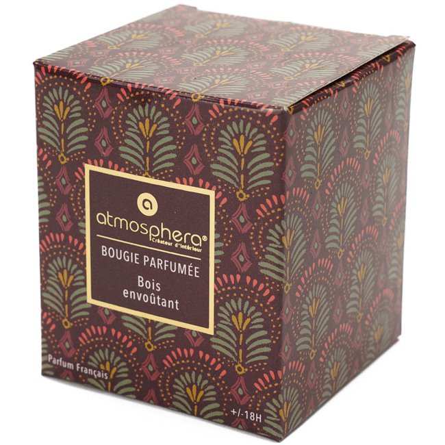 Scented candle Neda, wood scent, 110g, H8cm, D7cm