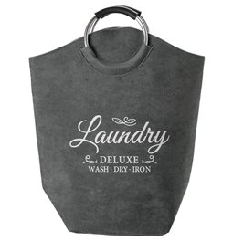 Laundry basket Trio, grey, 35 L, 60x52x28cm