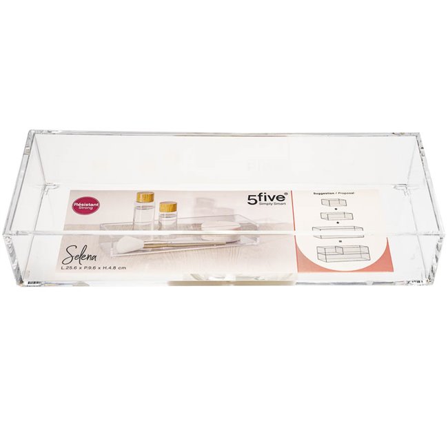 Organizer Selena M, acrylic, H4.8x25.6x9.6cm