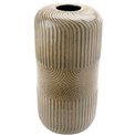 Vase Lou line art L, cream, 17x17x34cm