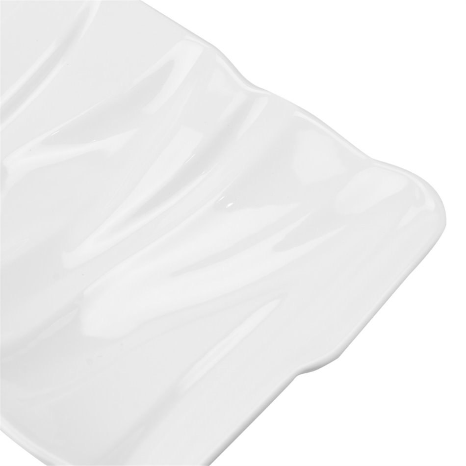 Decorative dish ULTRA MODERN, white, 35x18x4cm
