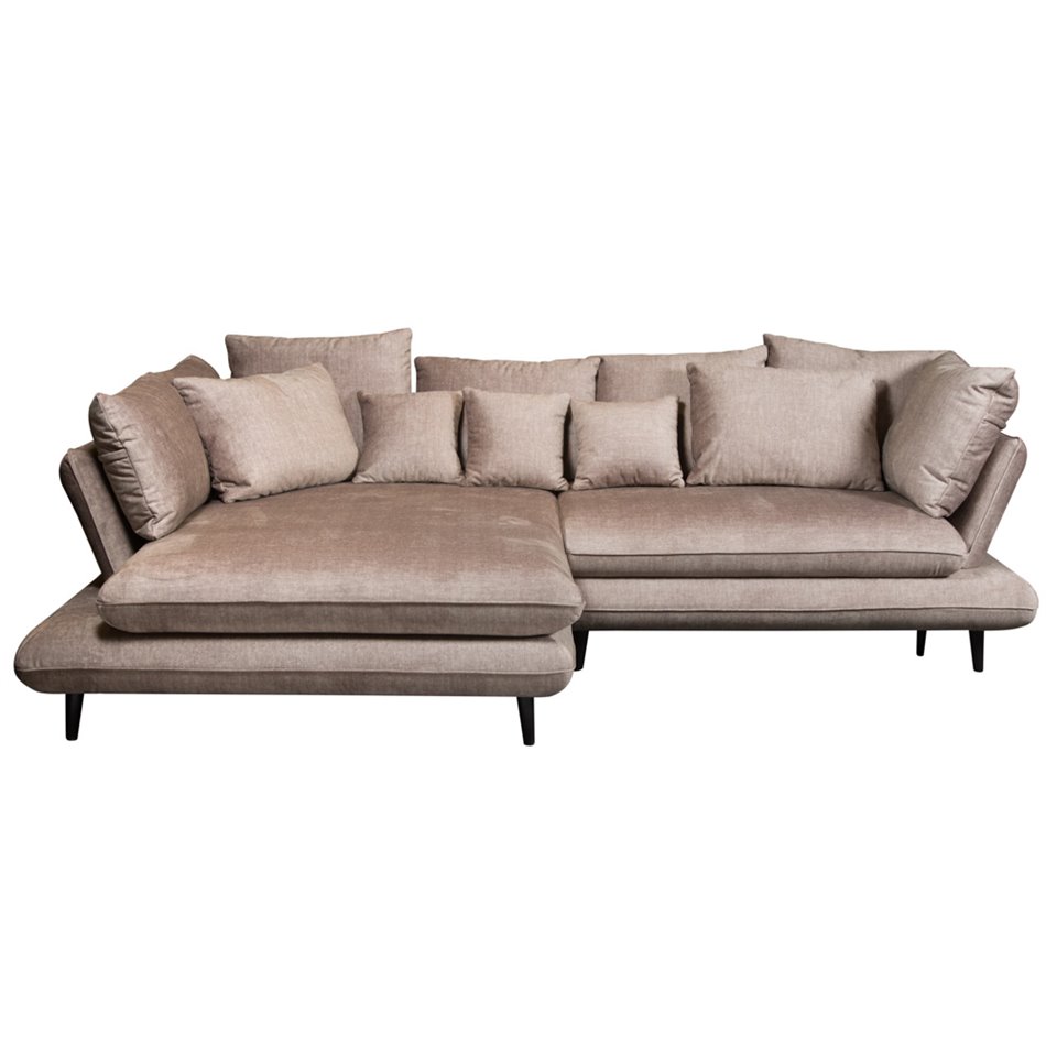 Sofa Wemonte, left corner, sleeping function, H90x283x181cm