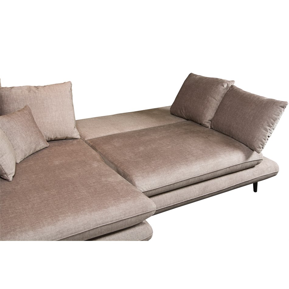 Sofa Wemonte, left corner, sleeping function, H90x283x181cm
