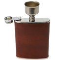Flask leather, 235ml, H13.5x9.5cm