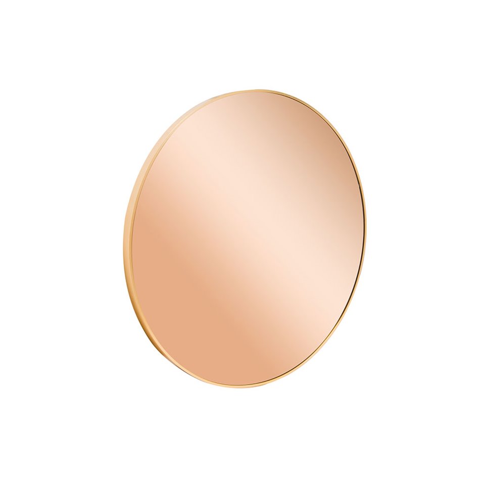 Mirror Iza, gold tinted glass, round, D90x4cm