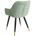 Chair Sarebourg, olive green, H79x61x59cm, seat H46cm