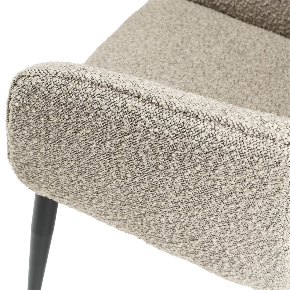 Armchair Sabara, taupe, H82x65x67cm, seat H48cm