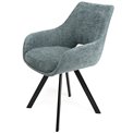 Chair Sandersdorf, grey, H85x61x58.8cm, seat.H48cm