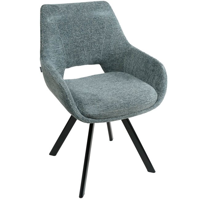 Chair Sandersdorf, grey, H85x61x58.8cm, seat.H48cm