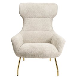 Armchair Sanday, taupe, H103x92x82cm