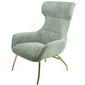 Armchair Sanday, olive green, H103x92x82cm