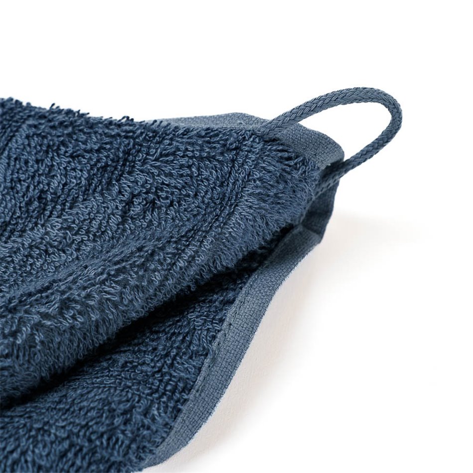 Bamboo towel Angolo, 30x50cm, marine blue, 550g/m2
