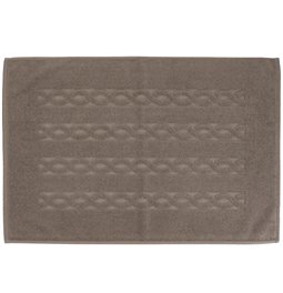 Bath mat Trecia, 70x50cm, taupe, 900g/m2