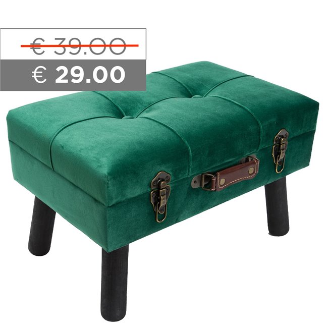Bench Ferento S, green, 48x30x31cm