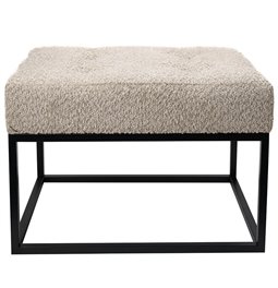 Bench Febe S, beige, 48x35x34cm