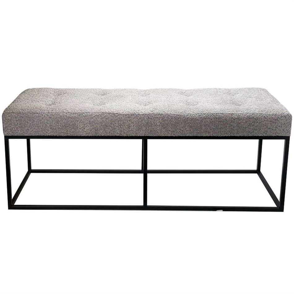 Bench Febe L, taupe, 46x120x40cm