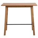 Bar table Achara, oak veneer, H105x117x58cm