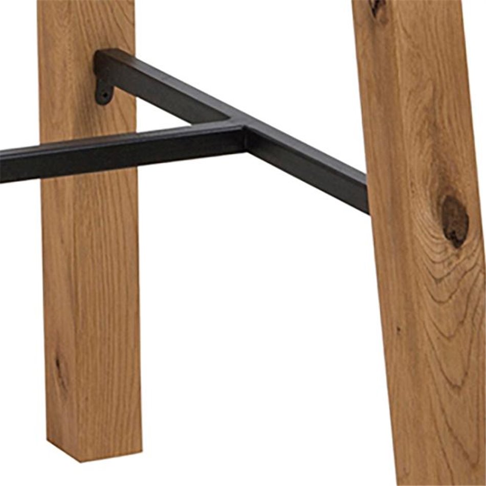 Bar table Achara, oak veneer, H105x117x58cm