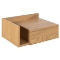 Bedside table Ashlan, oak, MDF H16.5x40x32cm