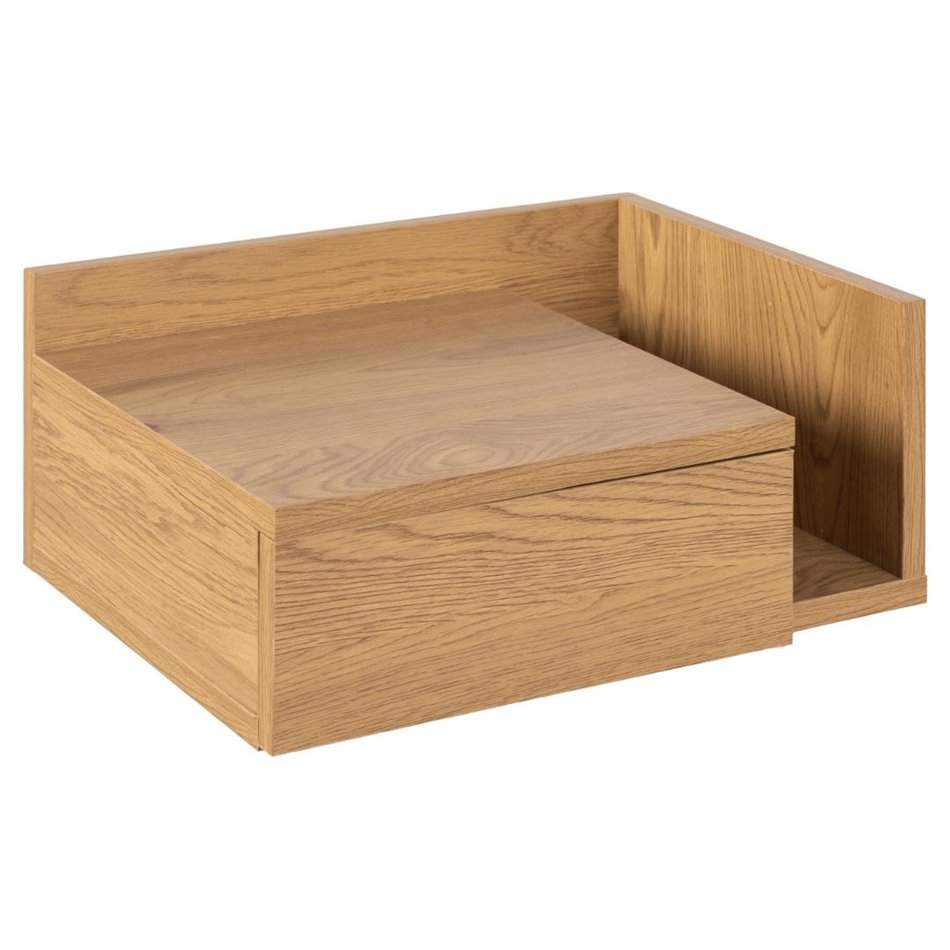 Bedside table Ashlan, oak, MDF H16.5x40x32cm