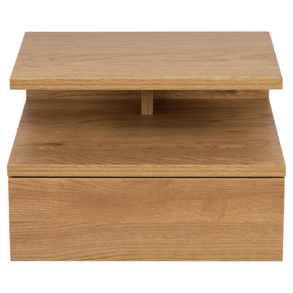 Bedside table Ashlan, oak, MDF, H22.5x35x32cm