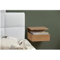 Bedside table Ashlan, oak, MDF, H22.5x35x32cm