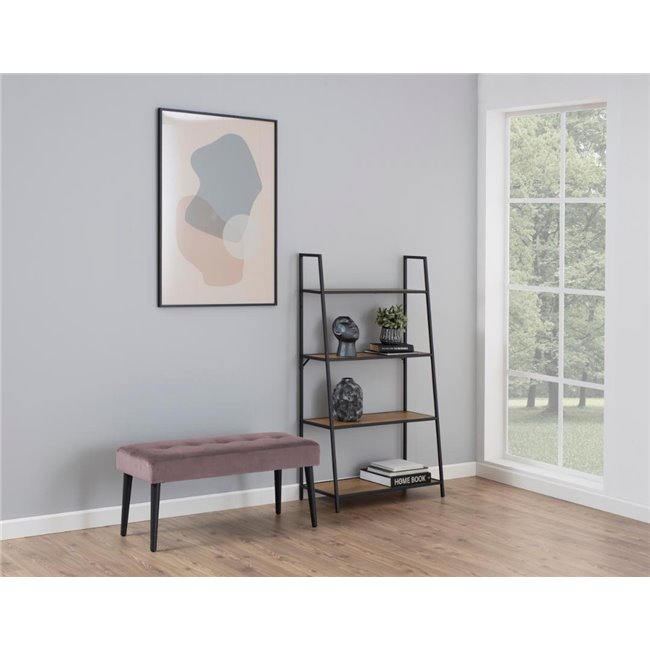 Bench Aglory, pink, 45x95x38cm