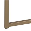 Coffee table Aisma, white, artificial marble/brass colour legs, H46x120x60cm