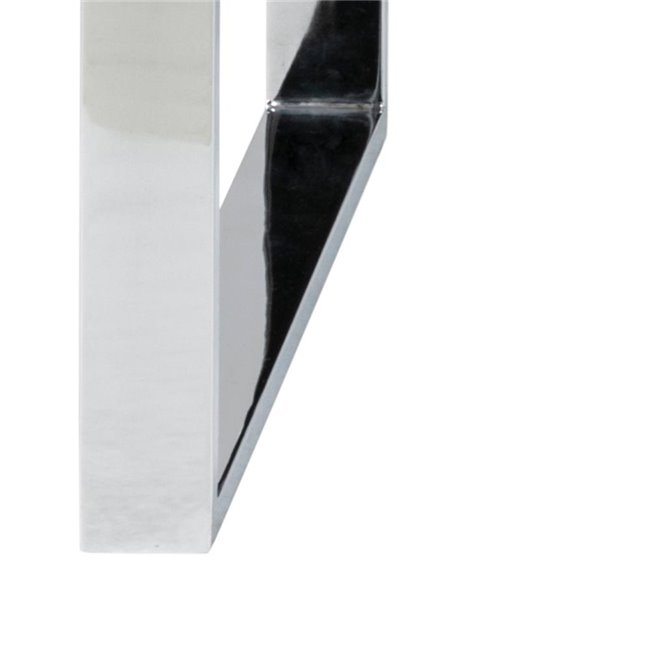 Coffee table set Akatrine, 2 pcs, glass/silver,  H45x115x69cm