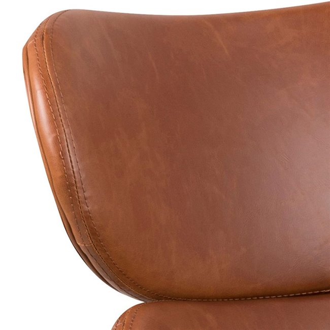 Lounge chair Acazar, brown, H90.5x69x78.5cm
