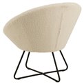 Lounge chair Acent, cream color, H81x82x71cm