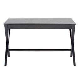 Darbo stalas Awritex, ąžuolo fanera, juoda, H75x120x60cm